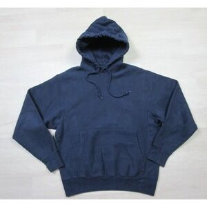 Vintage Hammes Notre Dame Bookstore Hoodie S Blank Navy Blue College Sweatshirt